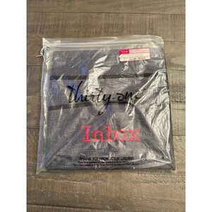 NWT Thirty One Grey‎ Wall Together Pocket Board with "Inbox" Embroidered in Red